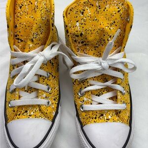 Converse Yellow Splatter High-Top women Sneakers